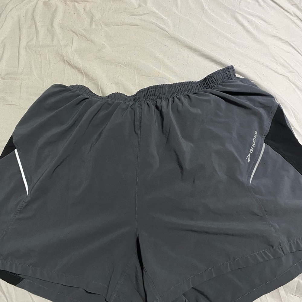 Brooks Gray running Shorts